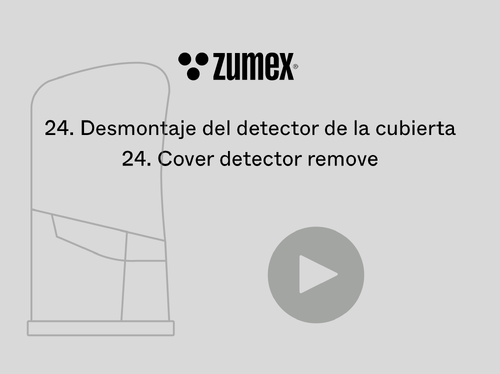 24. Desmontaje del detector de la cubierta