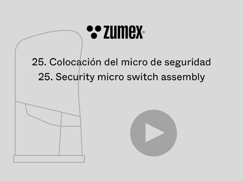 25. Colocación del micrófono de seguridad